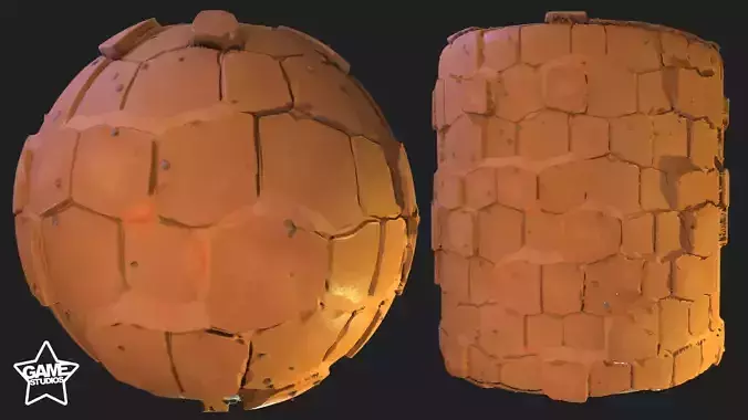 Stylized Desert Tiles Material 04 Texture