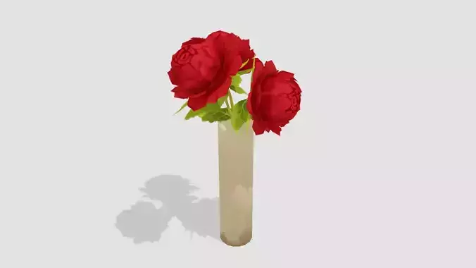 Rose Vase - Hand Painted