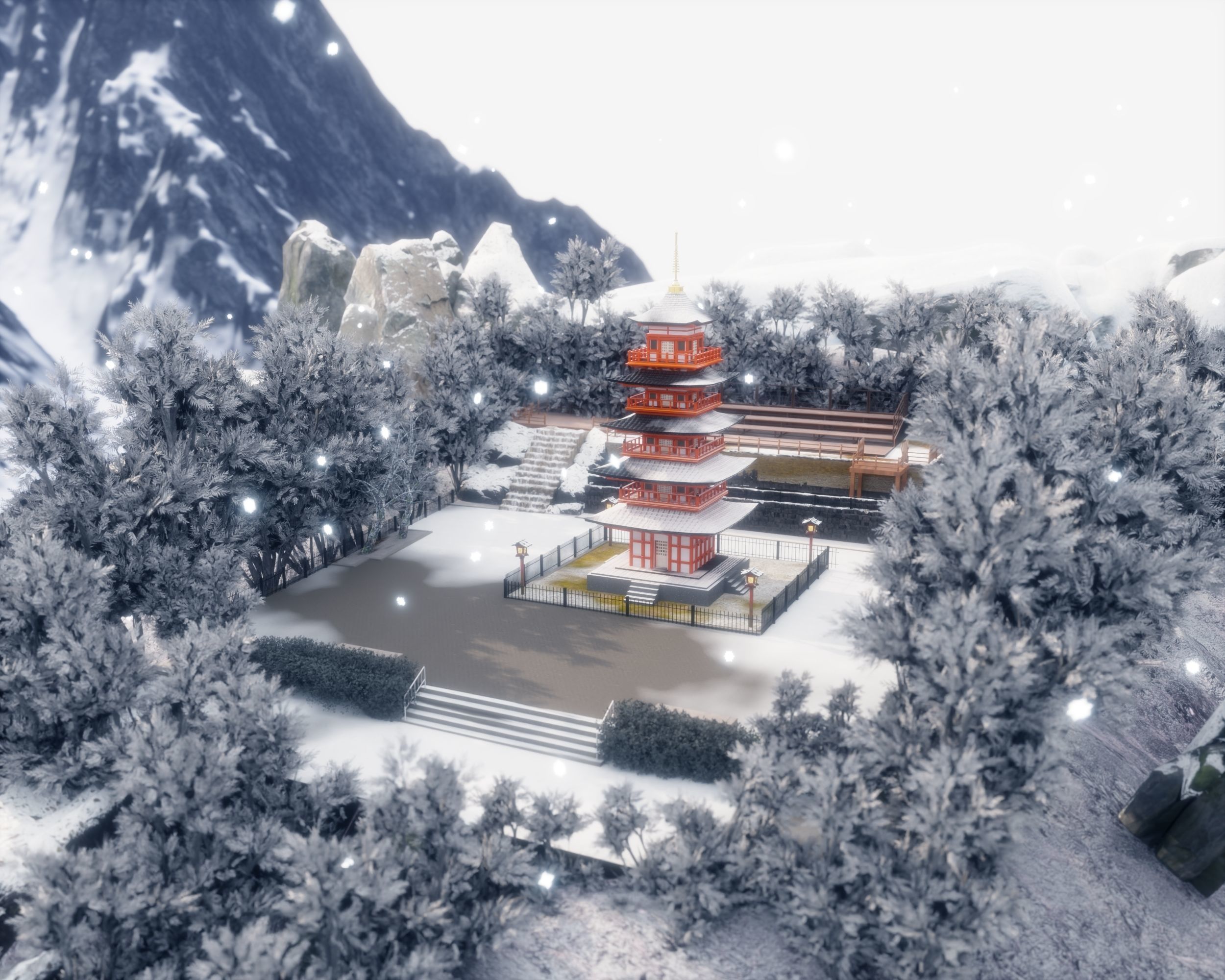 Arakurayama Sengen Park 3D model_6