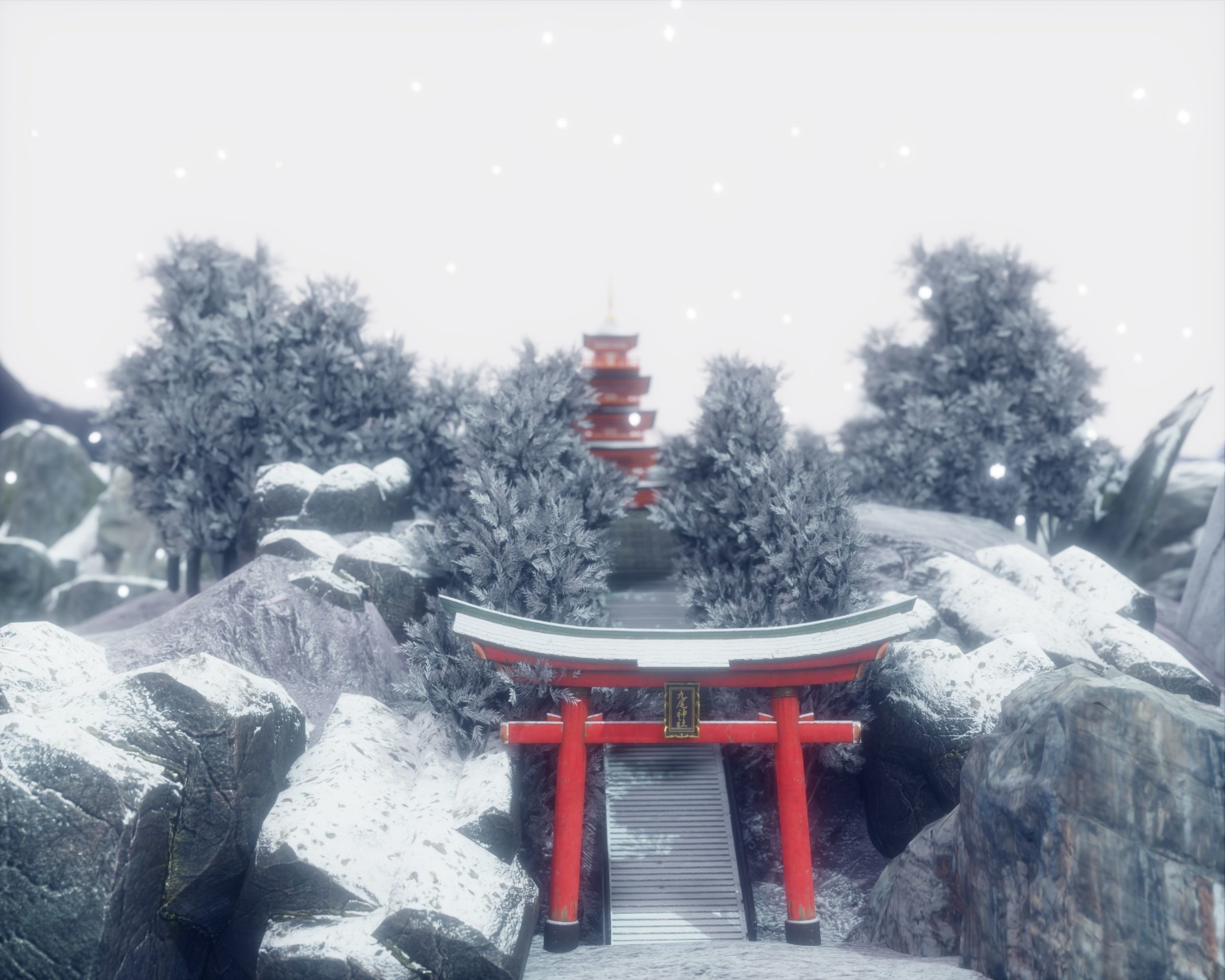Arakurayama Sengen Park 3D model_2