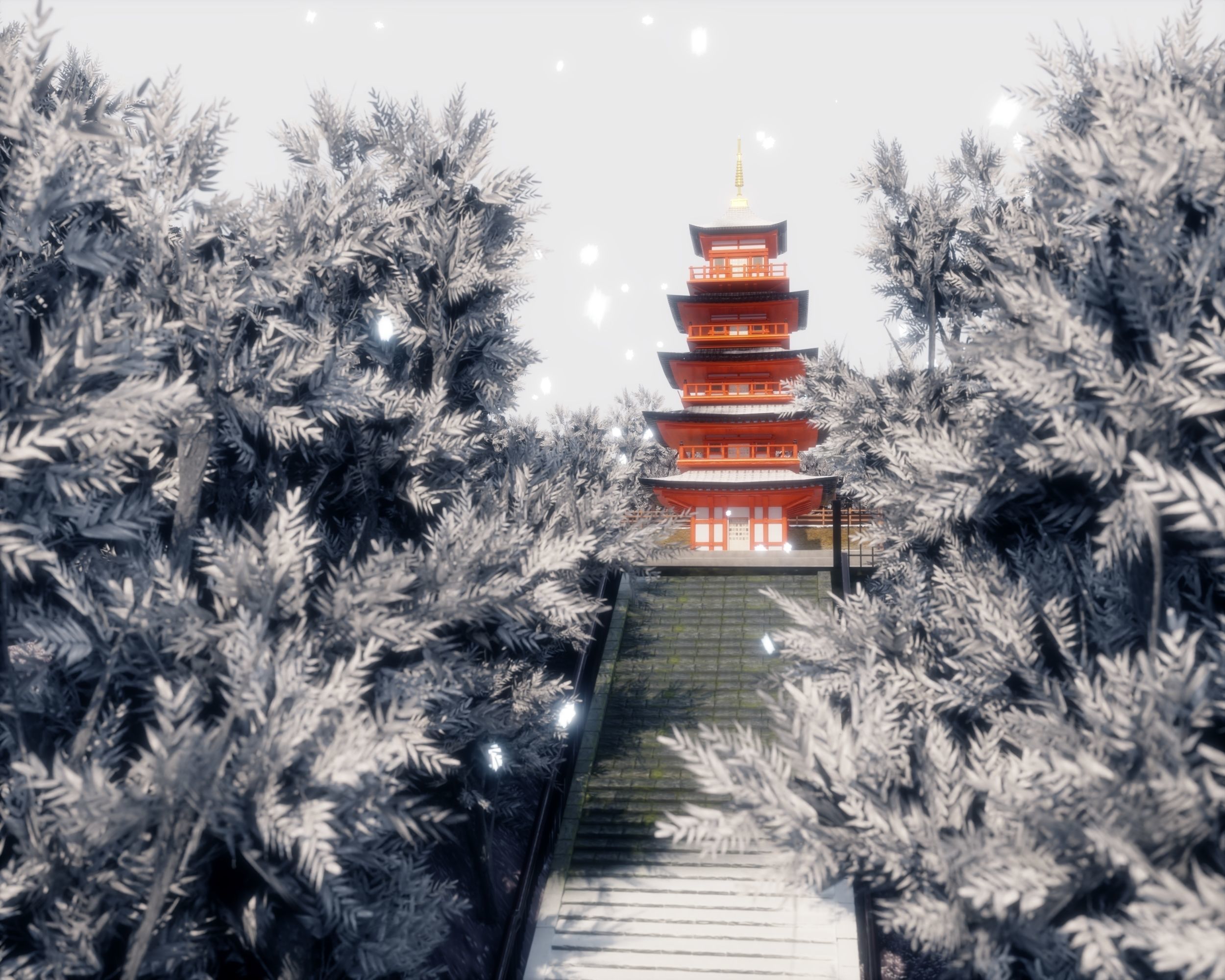 Arakurayama Sengen Park 3D model_3