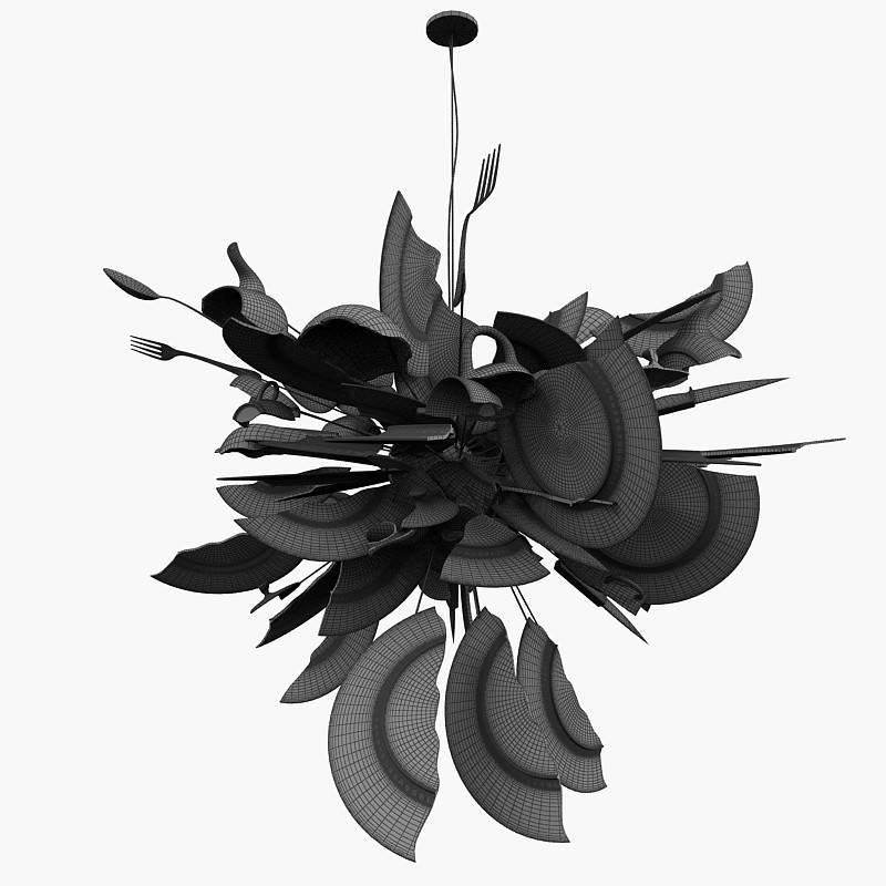 Light Ingo Maurer Porca Miseria 3D model_6