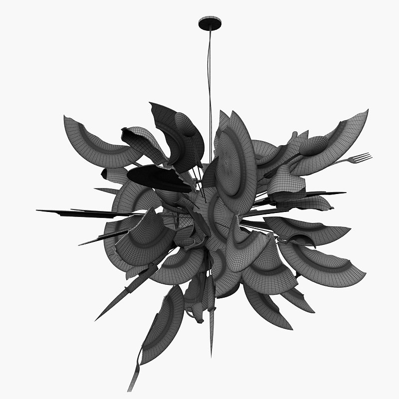 Light Ingo Maurer Porca Miseria 3D model_5