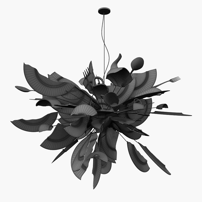 Light Ingo Maurer Porca Miseria 3D model_4