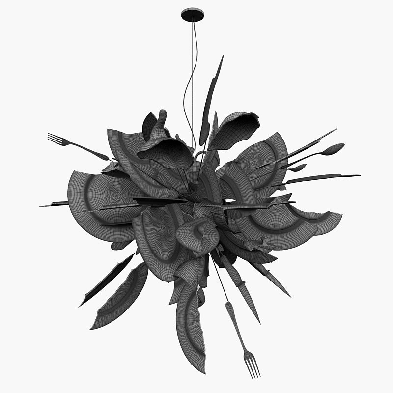 Light Ingo Maurer Porca Miseria 3D model_7