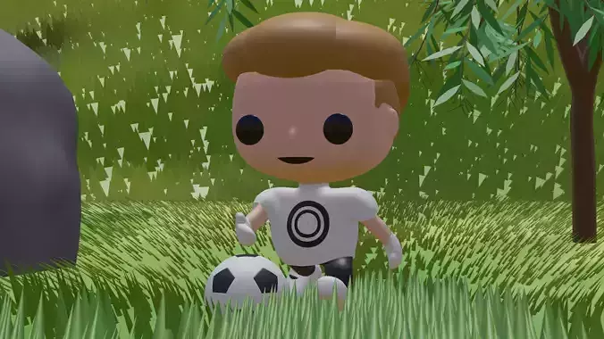 Chibi Character White Boy