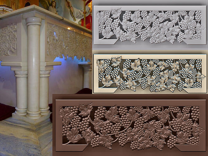 CHURCH ALTAR COVER 3D model