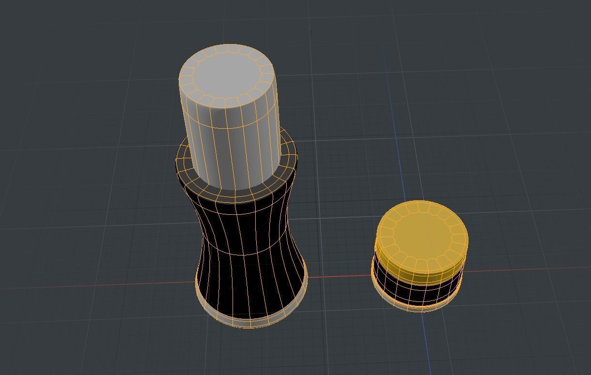 Cosmetic lotion and cream bottles 3D model_4