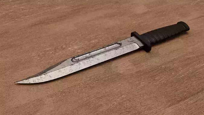 Combat Knife High-Poly