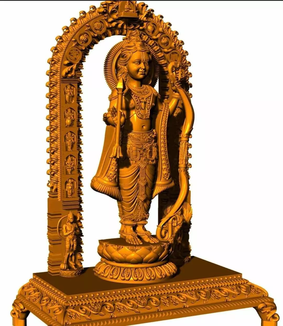 Ram mandir  3D print model_0