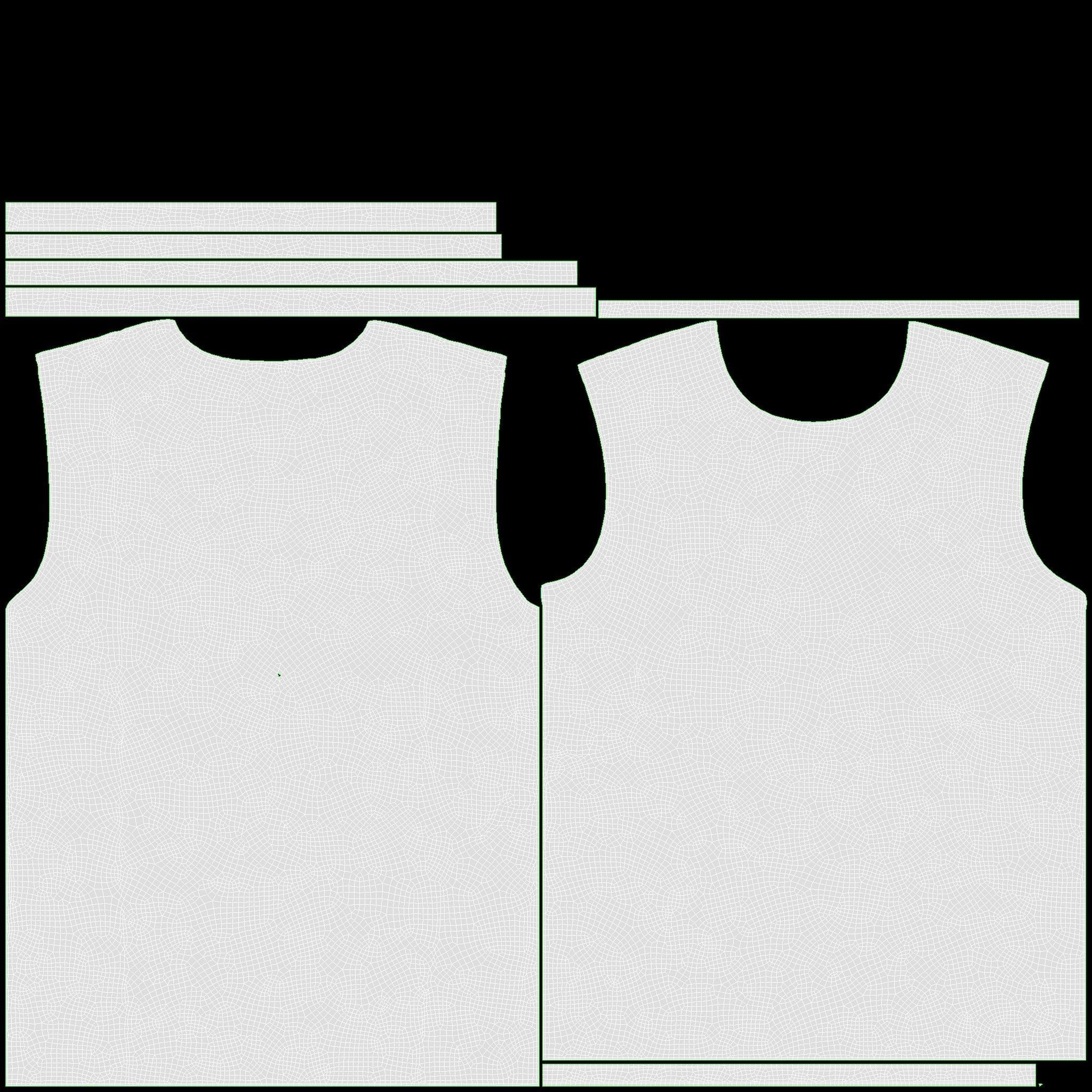 Clothing Classic Men T-shirts Stacked Black 3D model_10