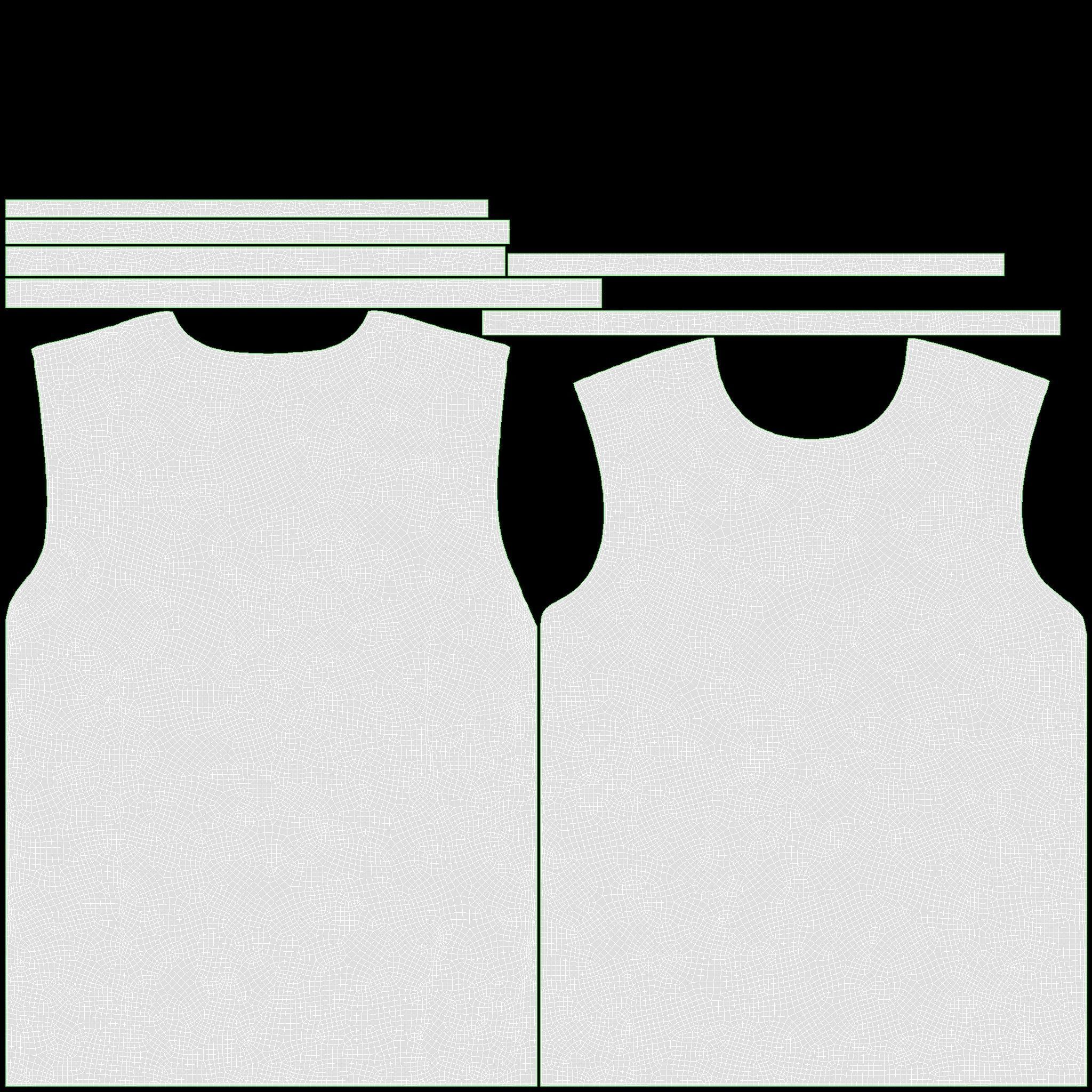 Clothing Classic Men T-shirts Stacked Black 3D model_9