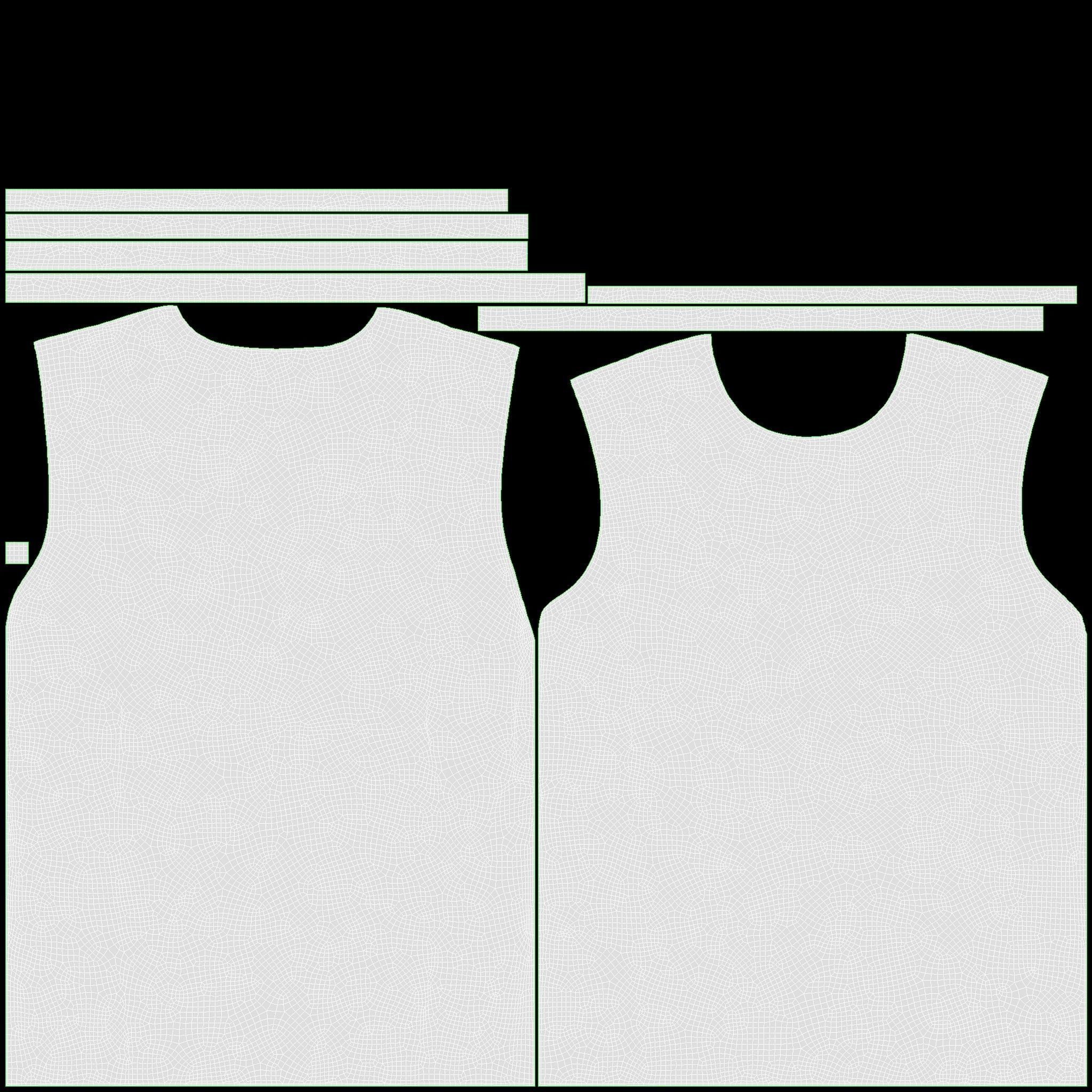 Clothing Classic Men T-shirts Stacked Black 3D model_8