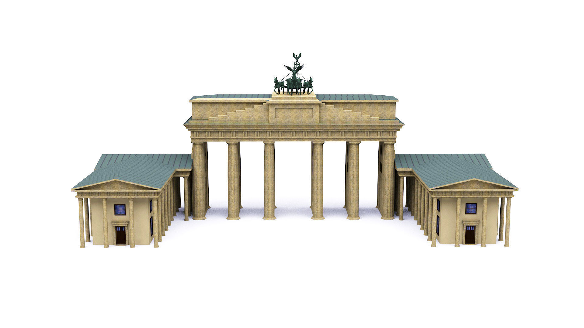 Brandenburg Gate 3D model_2