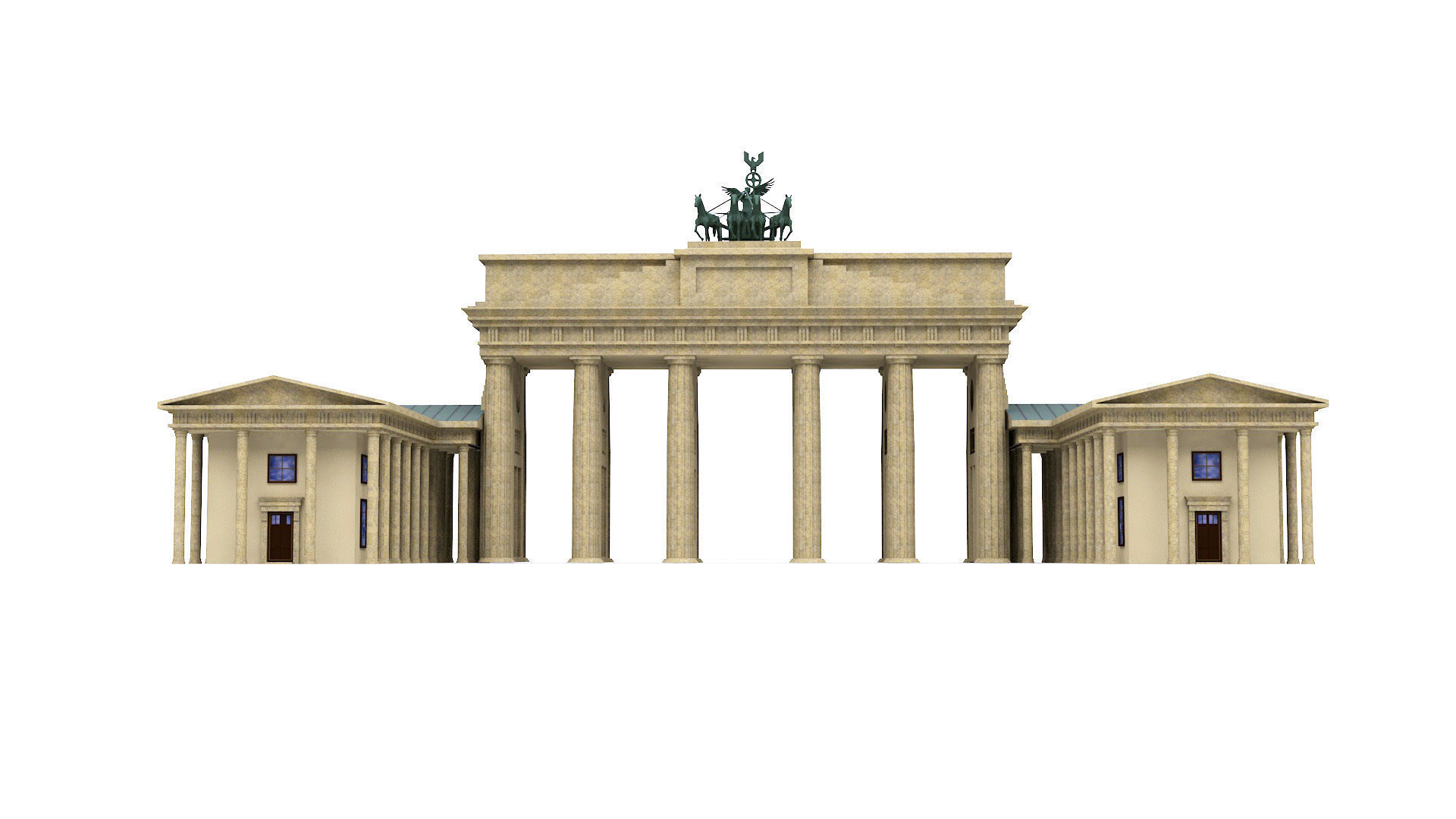 Brandenburg Gate 3D model_1