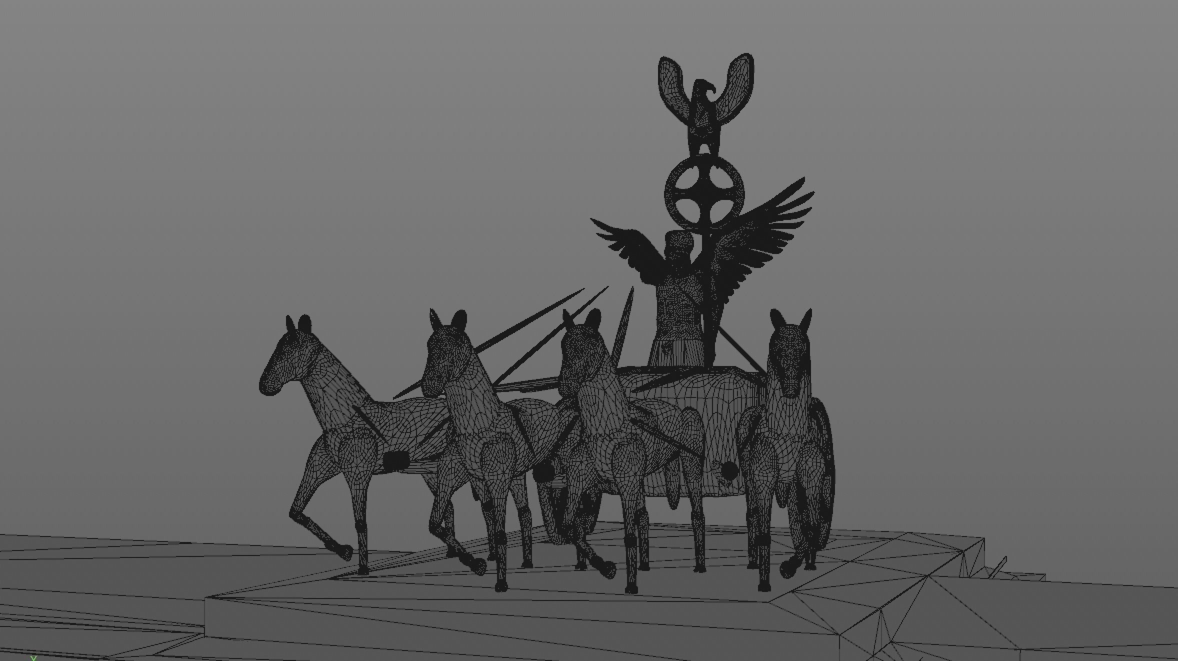 Brandenburg Gate 3D model_7