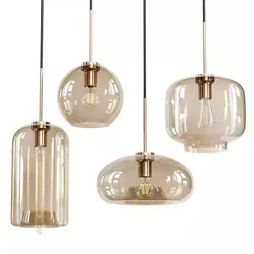 Nordic Industrial Style Glass Modern Luxury Led Pendant