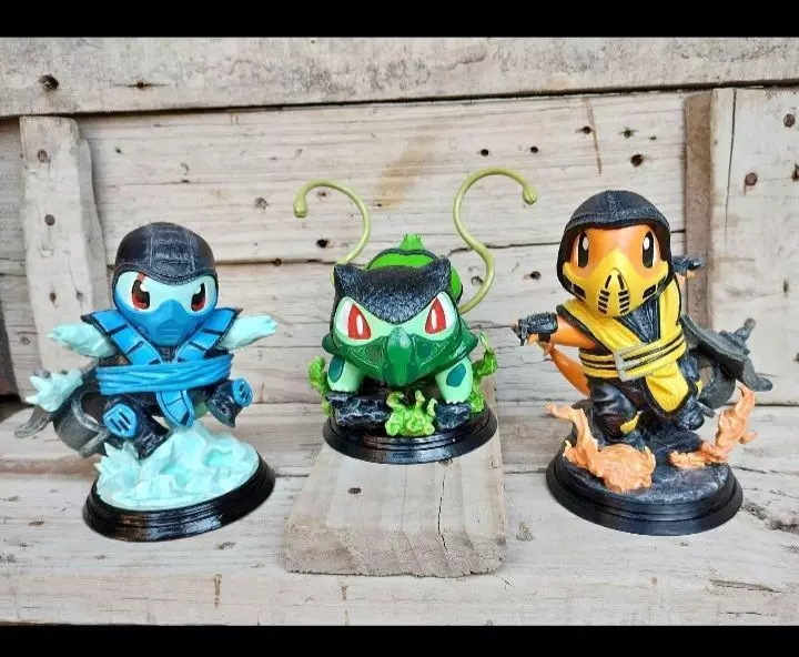 Pokemon mortal kombat  3D print model_0