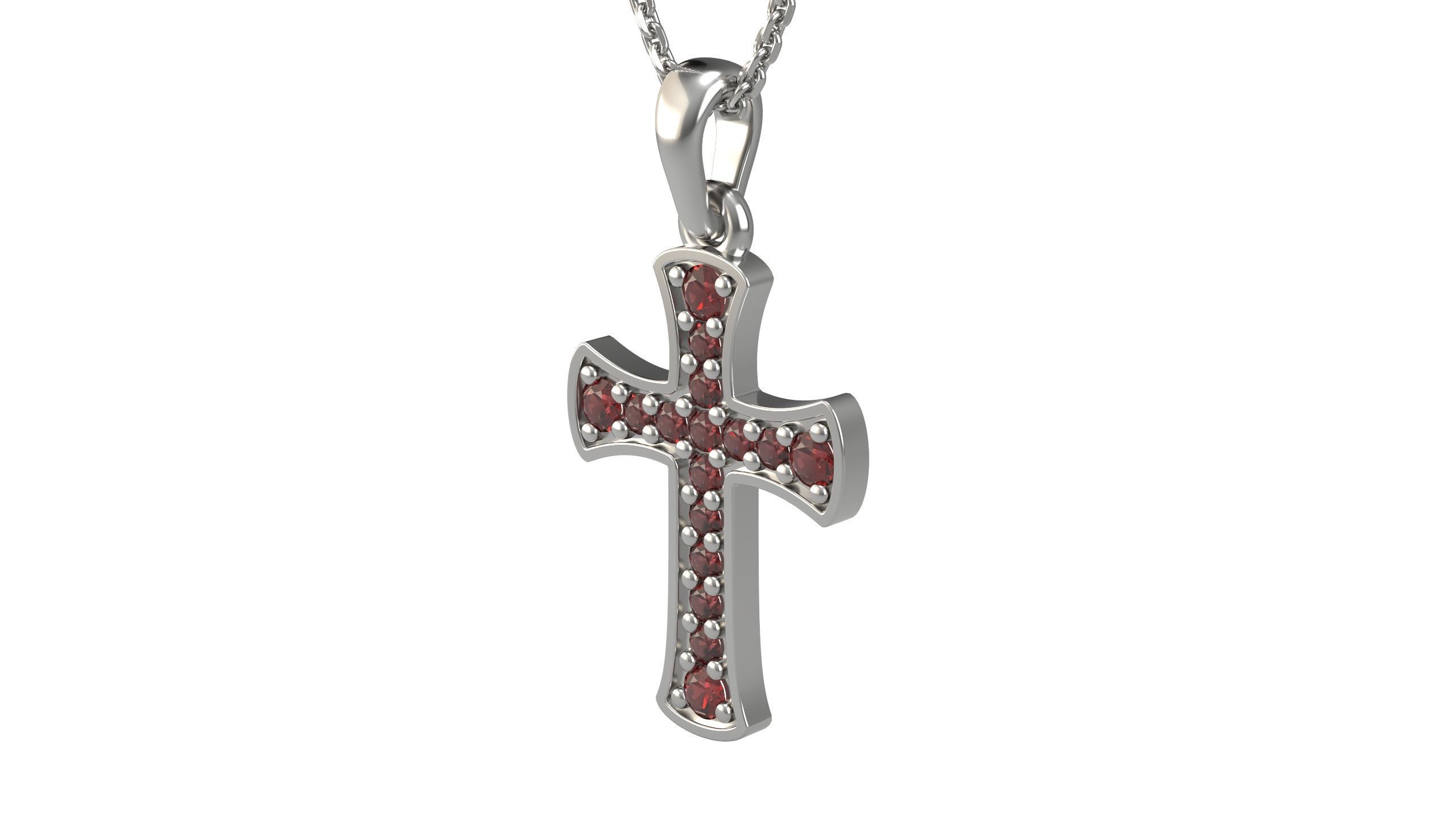 Cross pendant 5 3D print model_5