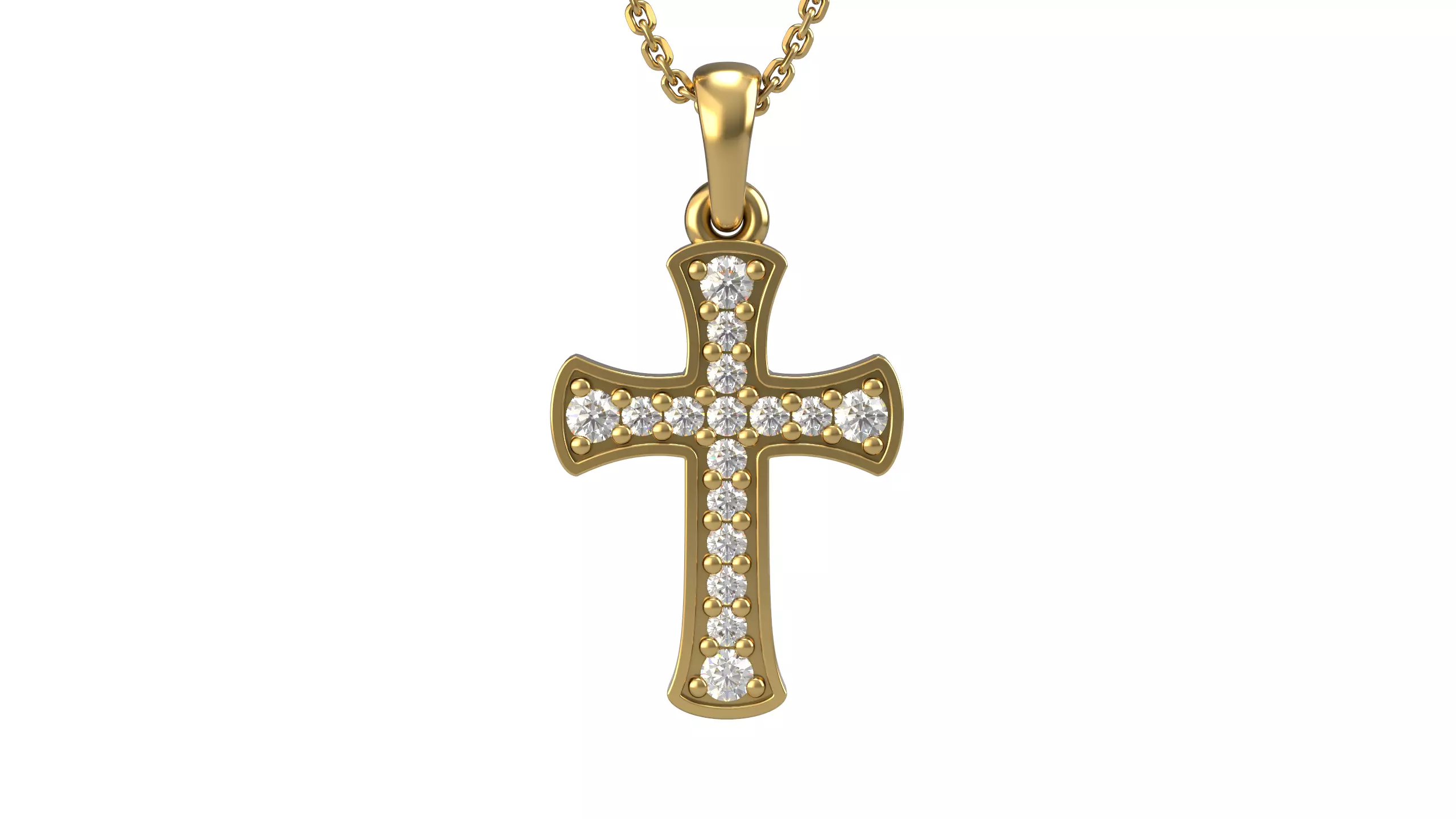 Cross pendant 5 3D print model_0