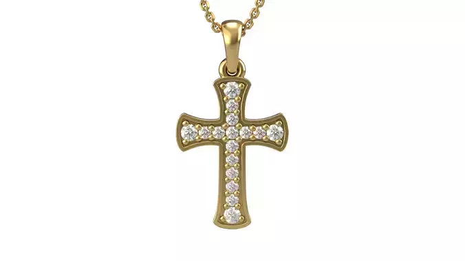 Cross pendant 5 3D print model
