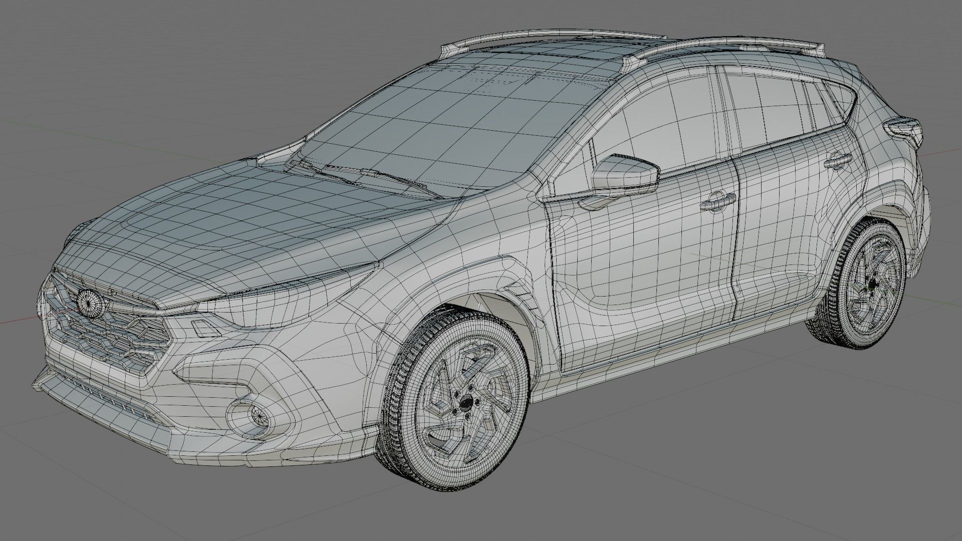 Subaru Crosstrek 2024 with interior model 3D model_23