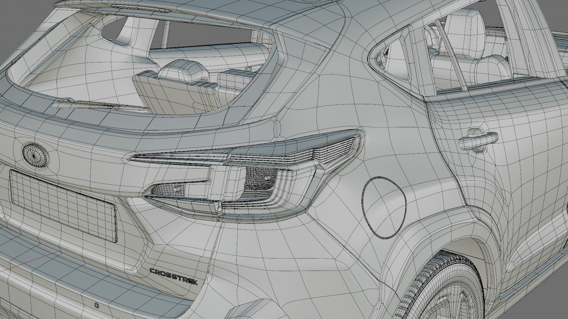 Subaru Crosstrek 2024 with interior model 3D model_26