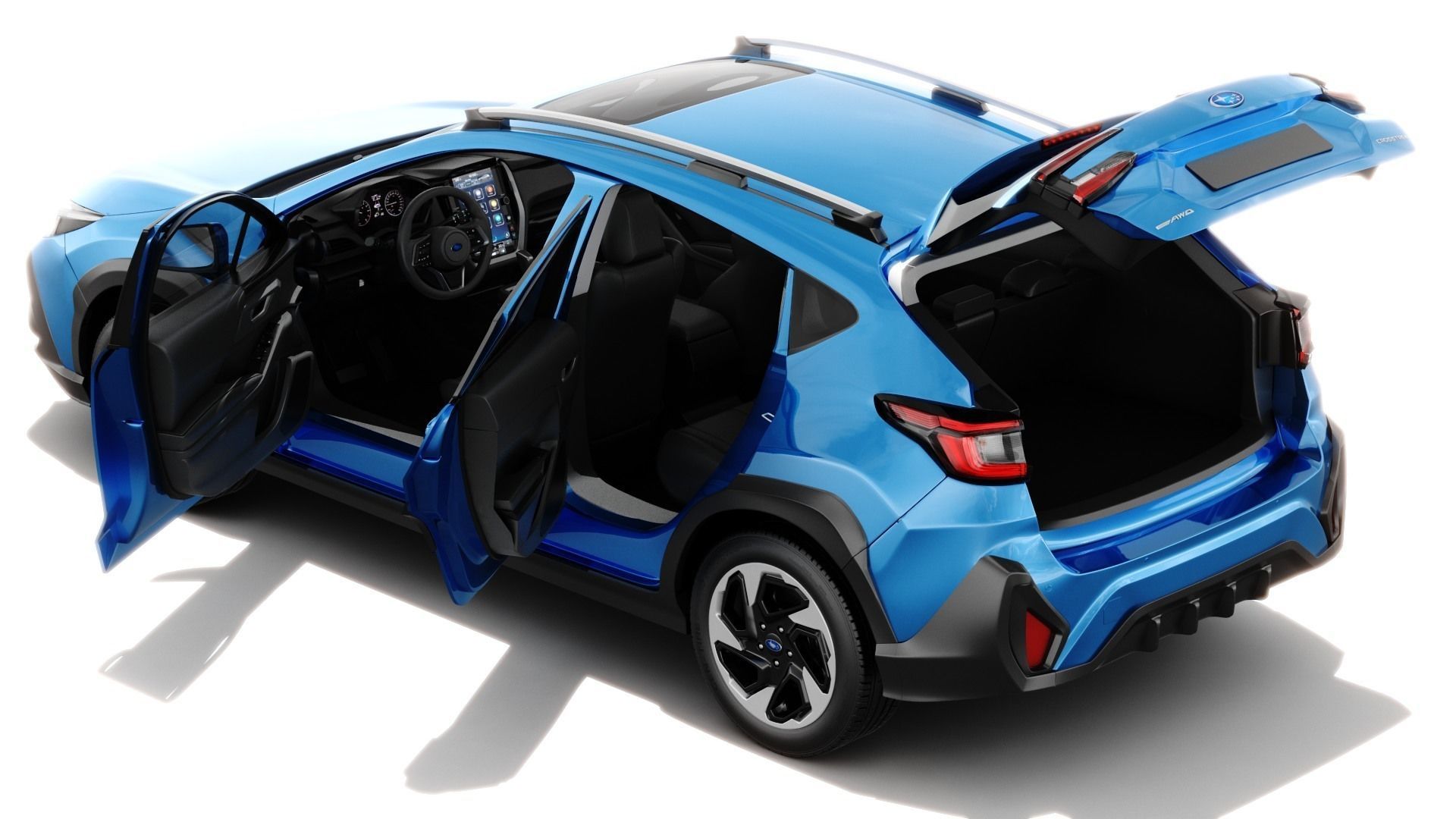 Subaru Crosstrek 2024 with interior model 3D model_2