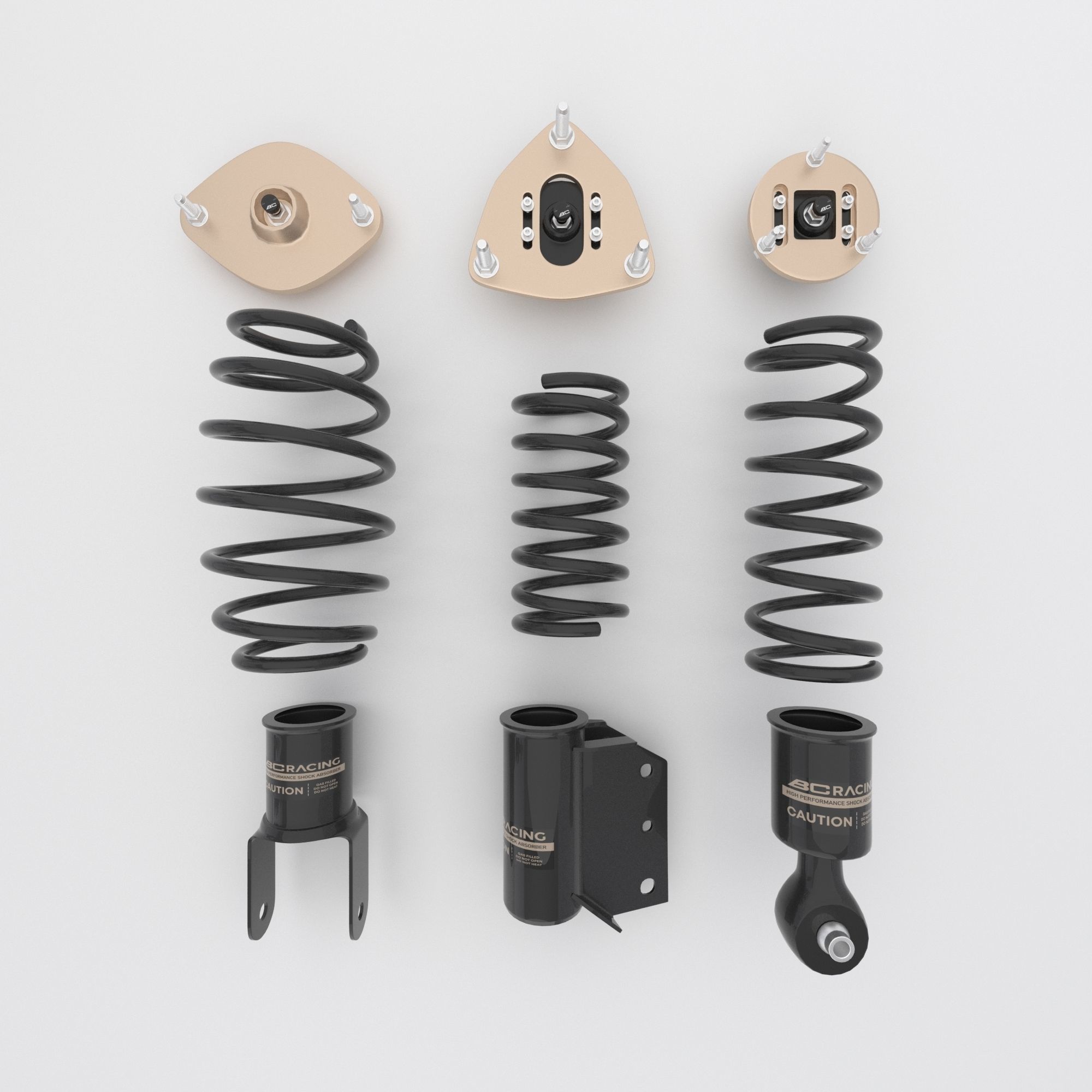 BC Racing coilovers 3D model_1