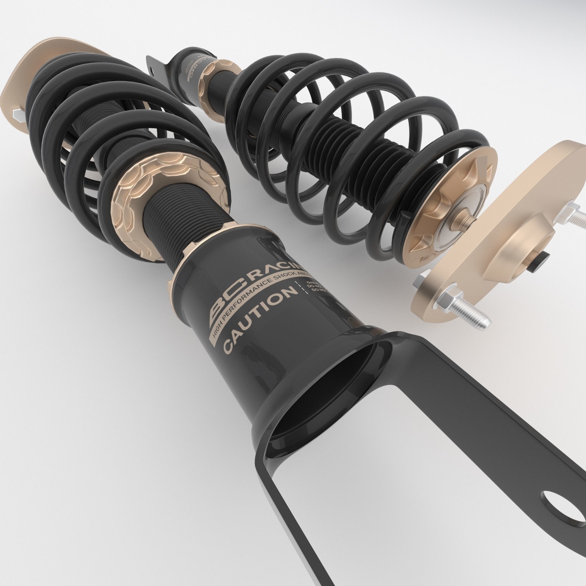 BC Racing coilovers 3D model_4