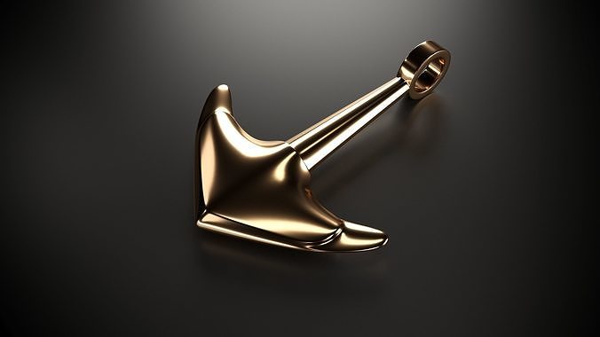 Anchor pendant 3D model