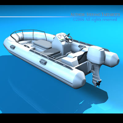 Yacht luxury 3D model_8
