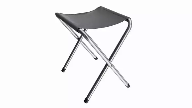Folding camping stool 3D model