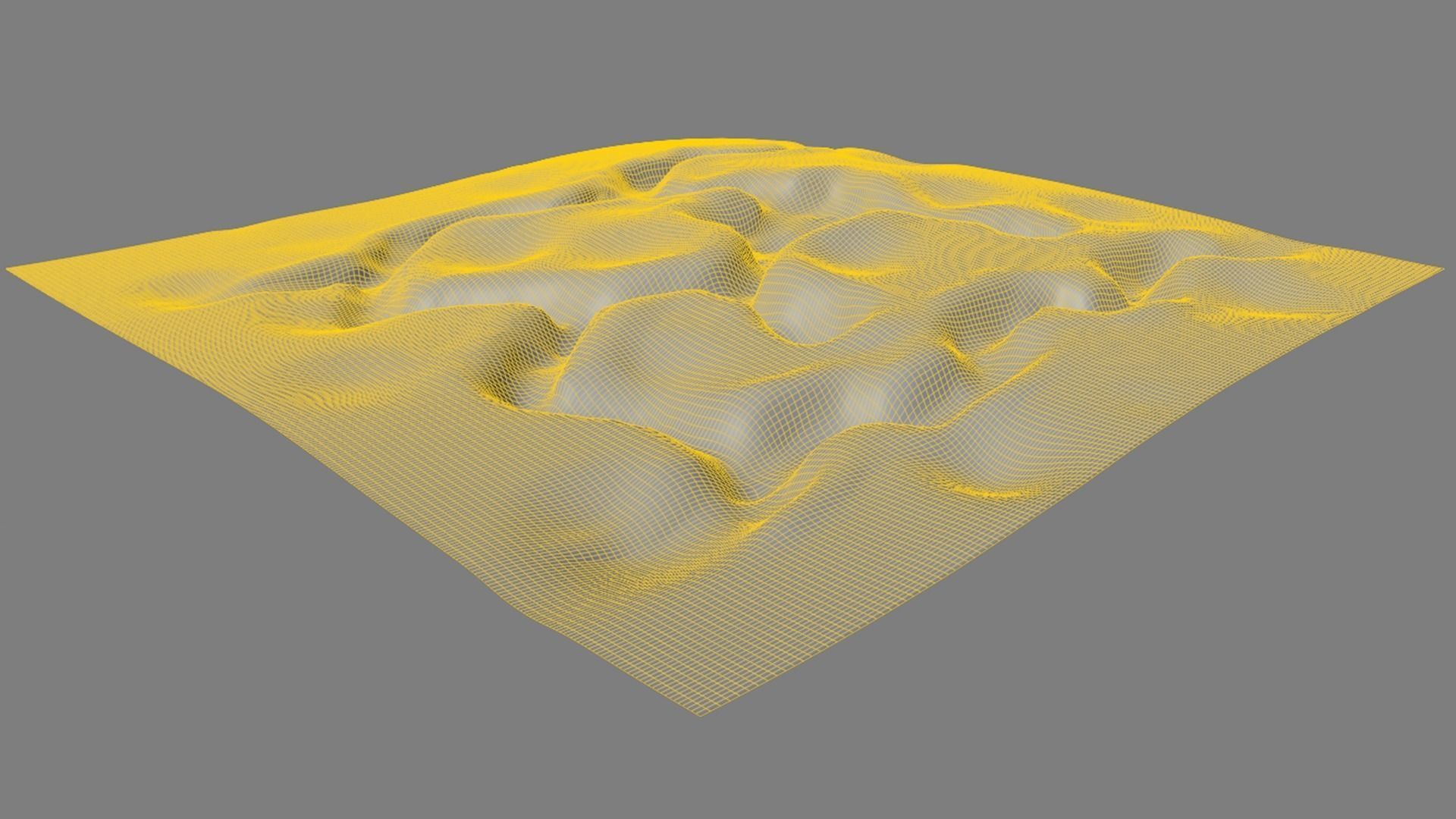 Abandoned WW1 battlefield Low-poly 3D model_8