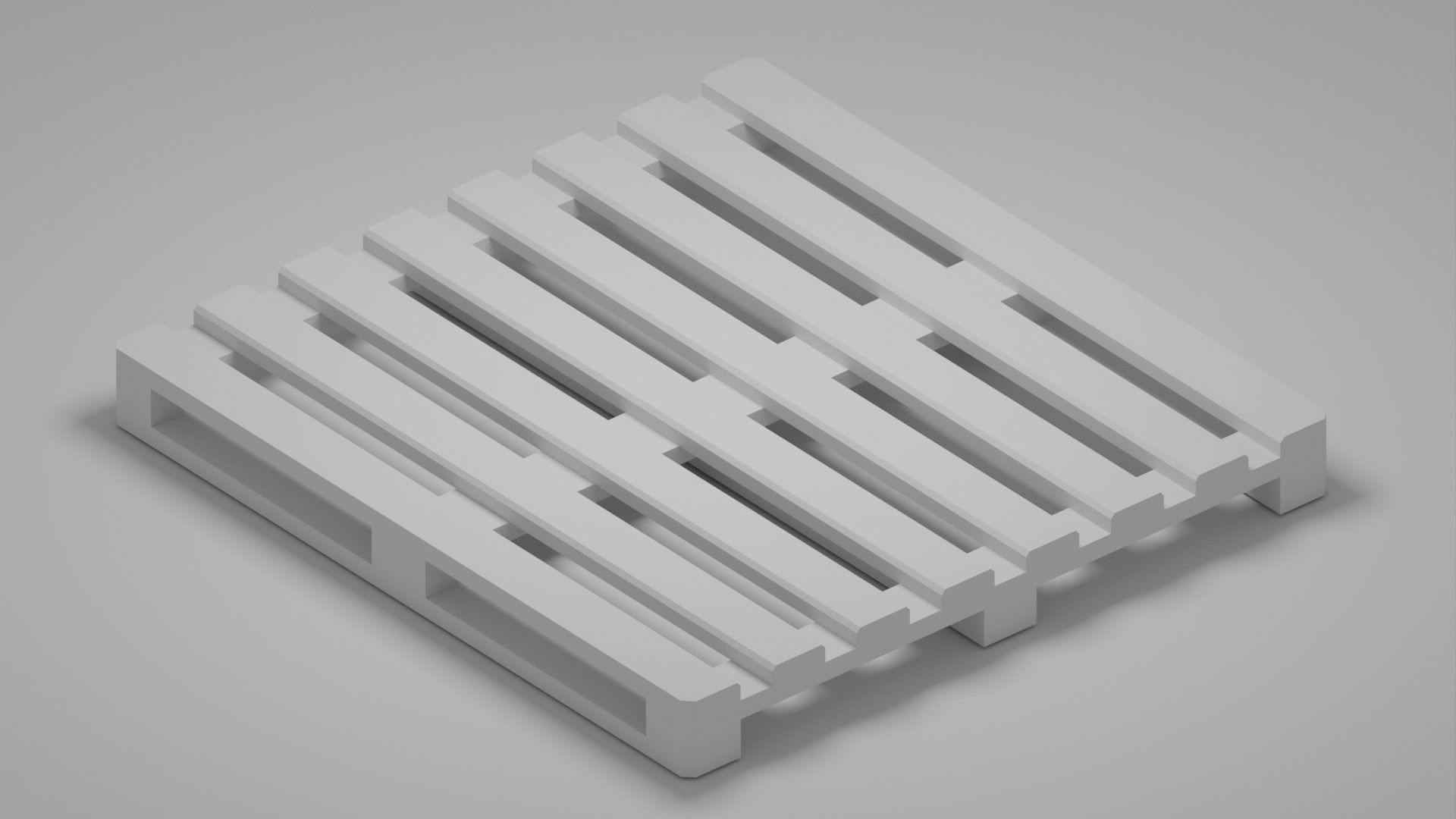 Game ready 3D Wood Pallet Free low-poly 3D model_3