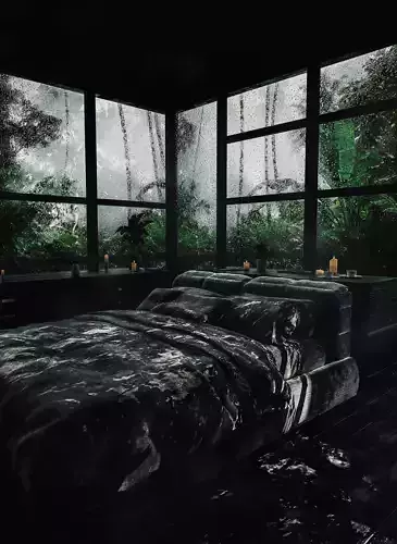 Raining Cabin 3D model