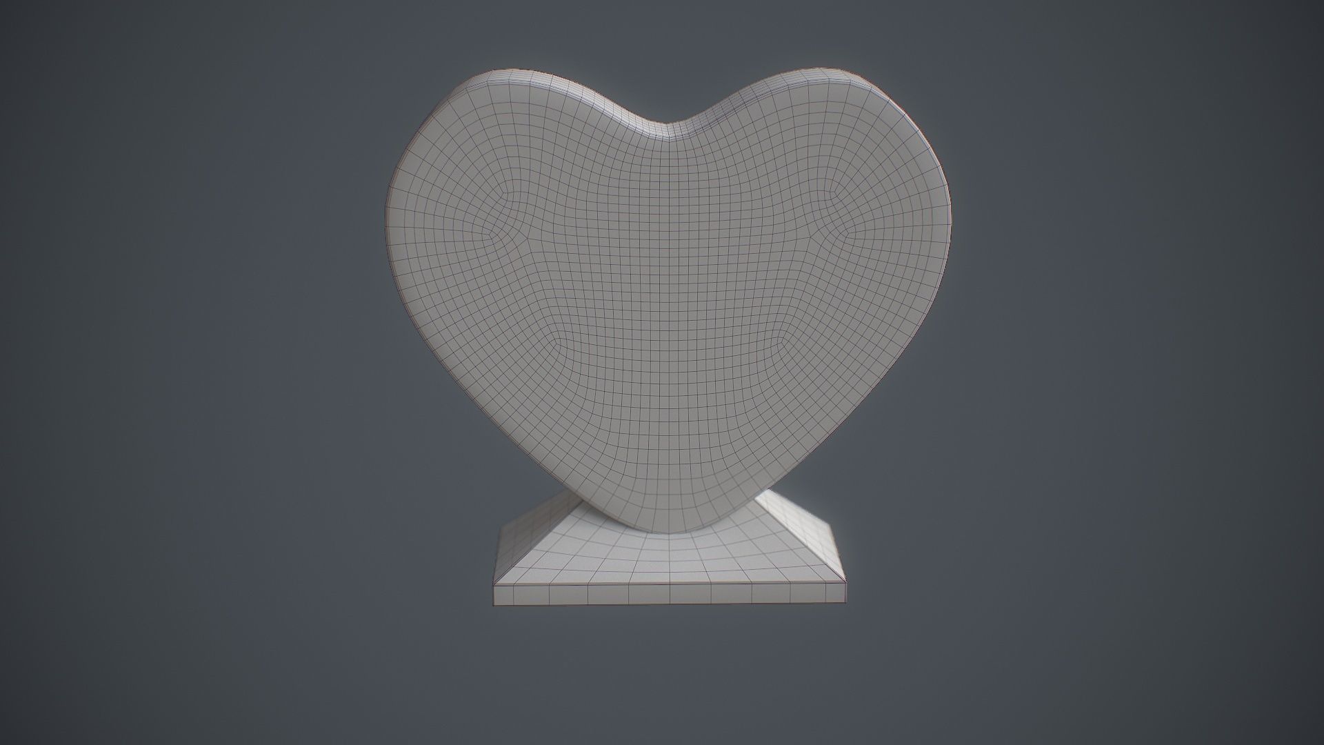 Photo Heart Crystal Low-poly 3D model_17