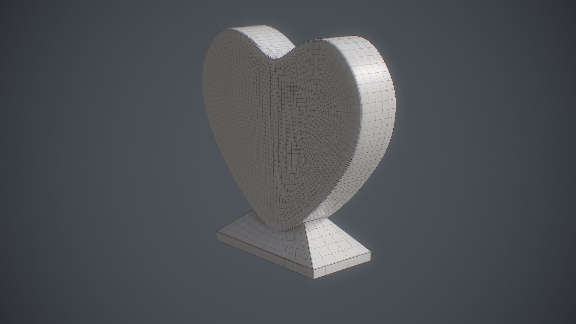 Photo Heart Crystal Low-poly 3D model_16