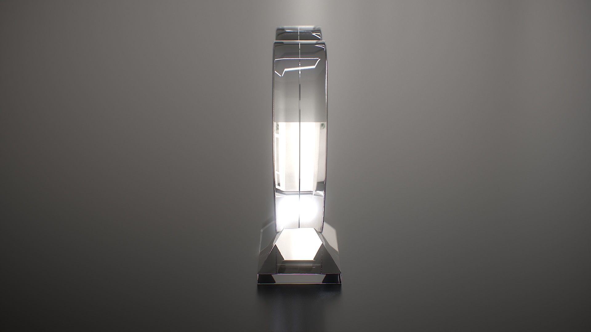 Photo Heart Crystal Low-poly 3D model_3