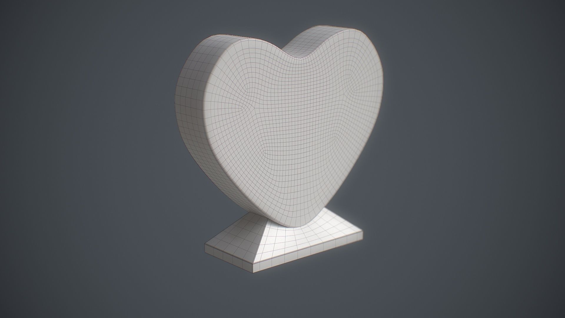 Photo Heart Crystal Low-poly 3D model_14