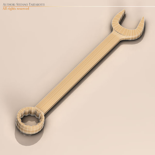 Wrench 3D Model .obj .3ds .fbx .c4d .dxf .dae