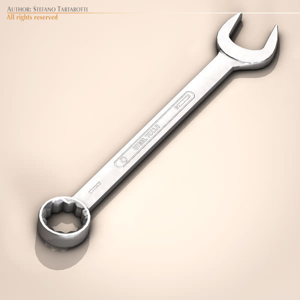 Wrench 3D Model .obj .3ds .fbx .c4d .dxf .dae