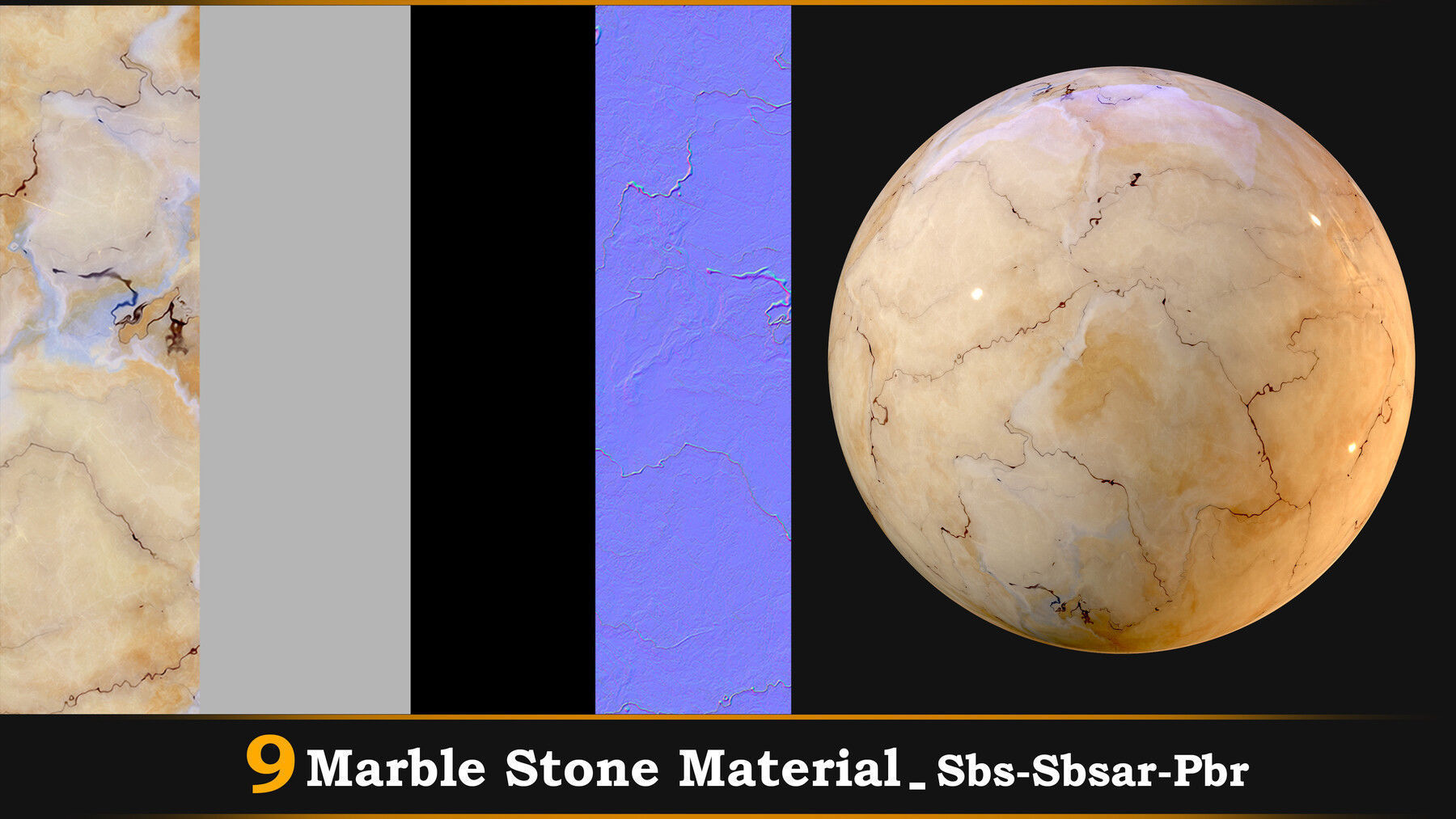 9 Marble Stone Material-Sbs-Sbsar-Pbr Texture_7