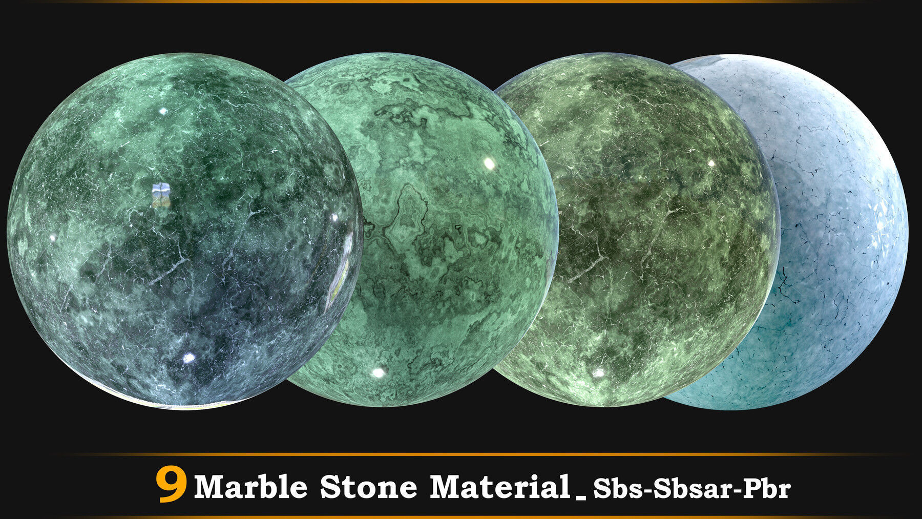 9 Marble Stone Material-Sbs-Sbsar-Pbr Texture_1