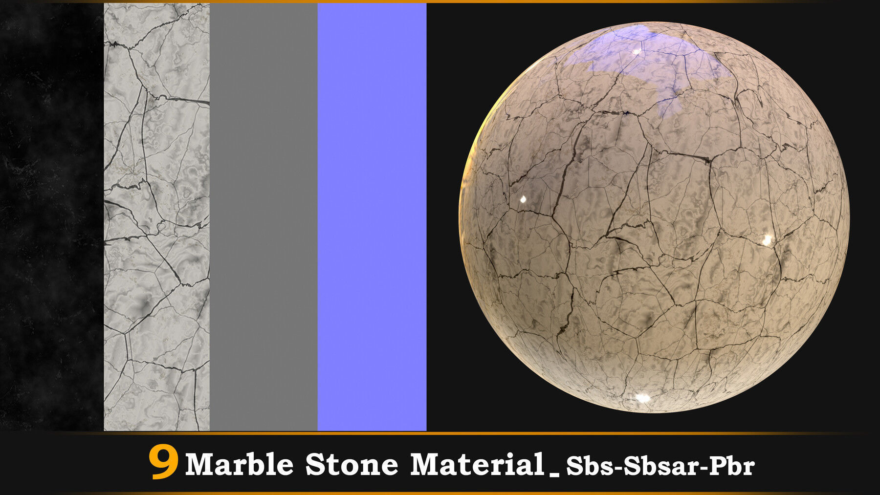 9 Marble Stone Material-Sbs-Sbsar-Pbr Texture_8