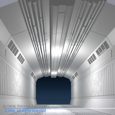 3 spaceship collection 3D model_12