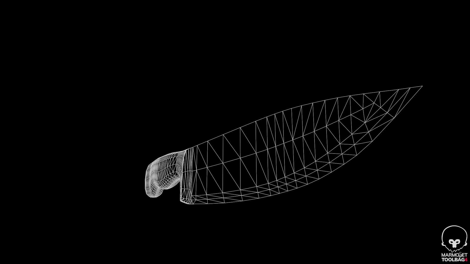 Kitchen Knife Low-poly 3D model_19