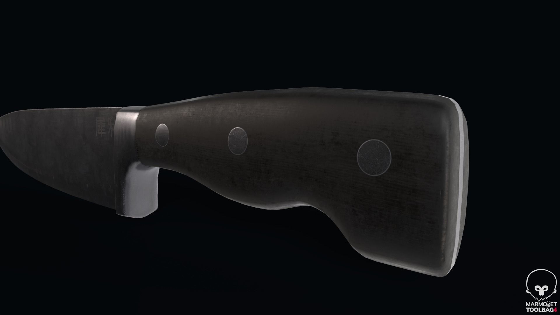 Kitchen Knife Low-poly 3D model_5