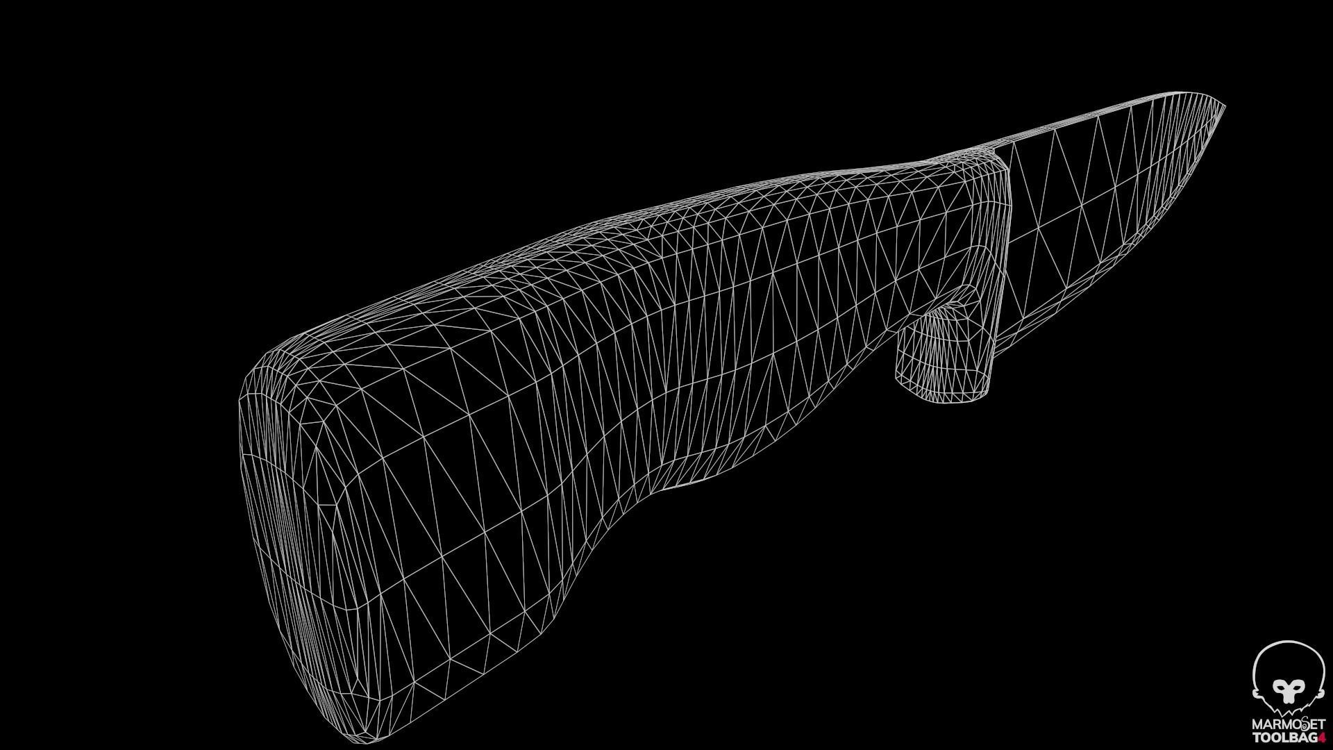 Kitchen Knife Low-poly 3D model_17