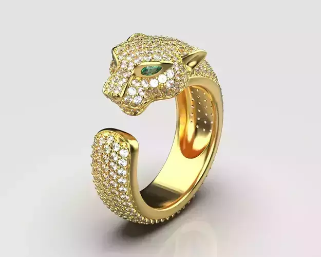 Panthere Ring 152 3D print model